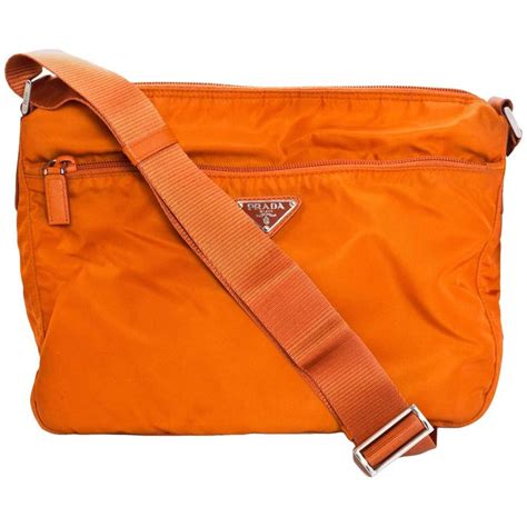 prada nylon crossbody orange|prada nylon crossbody used.